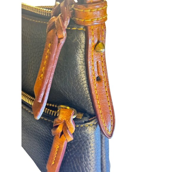Dooney & Bourke Navy Leather Crossbody Bag With Adjustable Strap - Picture 7 of 12